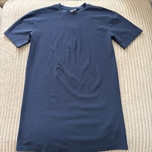 NWT Sweaty Betty Explorer T-Shirt Mini Dress Navy Blue Small